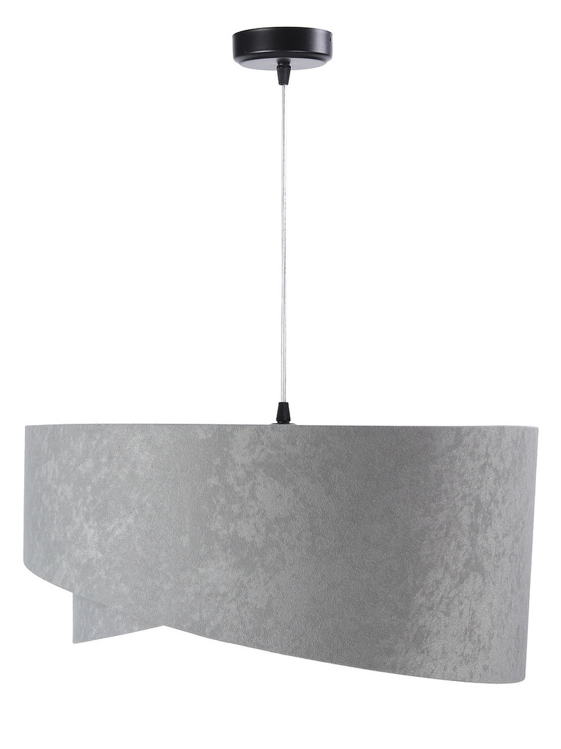 Előnézet Szürke függő lámpa Elegance 60W E27 aszimmetrikus arany velúr Szürke függő lámpa Elegance 60W E27 aszimmetrikus arany velúr