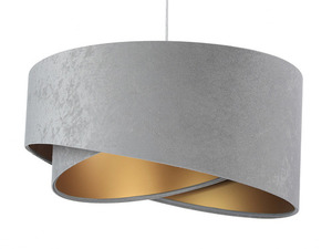Szürke függő lámpa Elegance 60W E27 aszimmetrikus arany velúr 4 Szürke függő lámpa Elegance 60W E27 aszimmetrikus arany velúr small 4