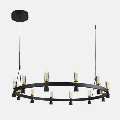 Jelölje be Függőlámpa Italux Almelo LED fekete 101,8 cm PND-83812-24
