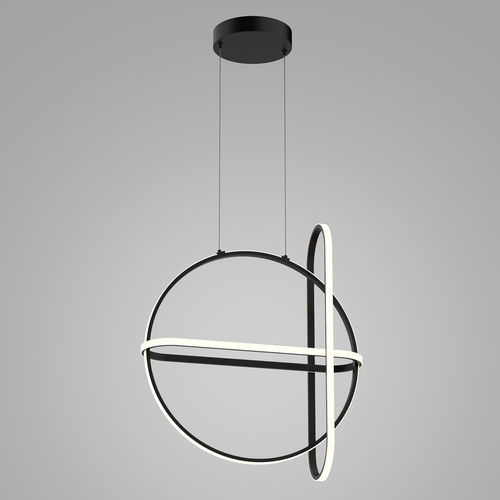 Jelölje be Italux Cerrila LED fekete matt függőlámpa 52 cm PND-29772750-3A-BK