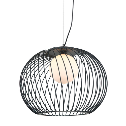 Jelölje be Italux Clarisa függőlámpa fekete-fehér E27 43 cm MDM-3842-1 BK