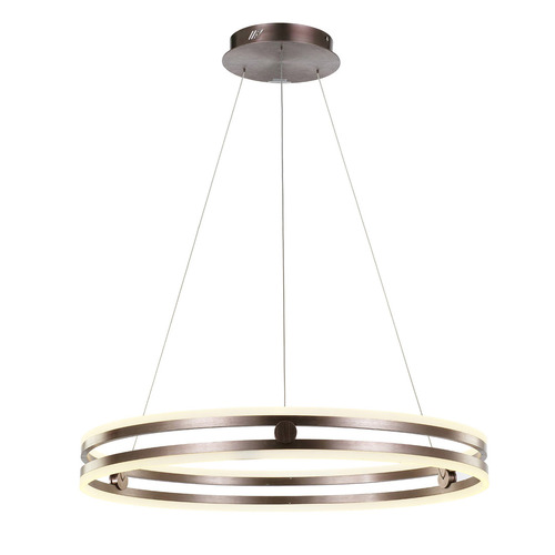 Jelölje be Italux LED függőlámpa barna akril alumínium 60 cm MD17016002-1B COFFE