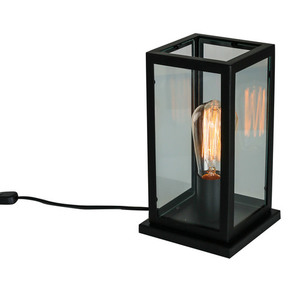 Asztali lámpa Italux Laverno fekete matt E27 MT-202621-1-B small 1