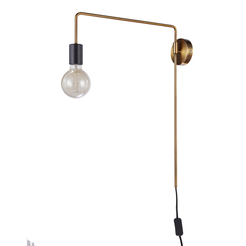 Jelölje be Fali lámpa Italux Moniq fekete matt E27 LED MB-BR1721402-W1-G