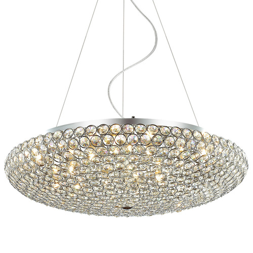 Jelölje be Függőlámpa Italux Santo 12xG9 króm kristály 65 cm MA04995CA-012