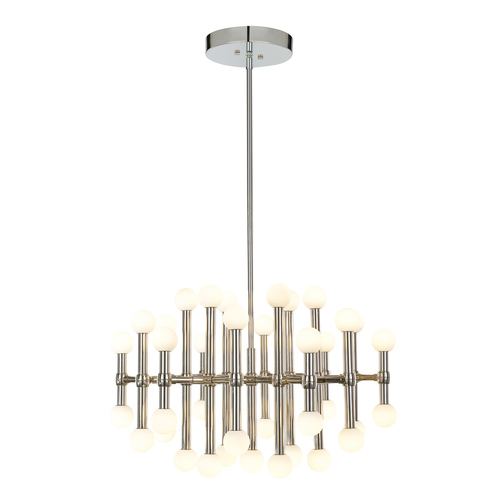 Jelölje be Italux LED függőlámpa ezüst-fehér üveg 70 cm MX16009008-37A