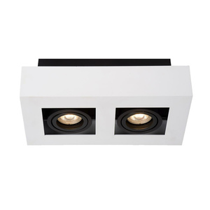 Italux Casemiro fehér GU10 2 izzós felületre szerelhető lámpa IT8001S2-WH/BK small 1