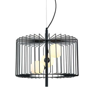 Függőlámpa Italux DAREN G9 3 fényű fekete 45 cm MDM-3937/3 BK small 0