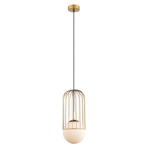 Italux függőlámpa arany üveg 20 cm E27 MDM-3940/1 GD small 1