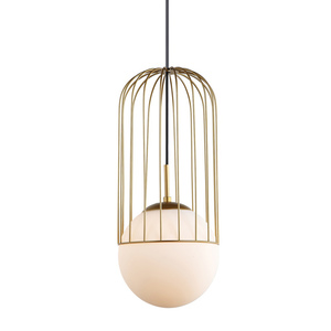 Italux függőlámpa arany üveg 20 cm E27 MDM-3940/1 GD small 0