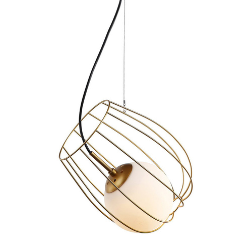 Jelölje be Italux Melissa LED függőlámpa E27 arany fehér 23 cm MDM-3943/1 GD