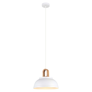 Italux Danito fehér fa LED E27 függőlámpa MDM3153/1M W small 1