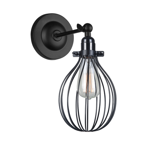 Jelölje be Italux fekete retro E27 LED fali lámpa MBM-2676/1 BK