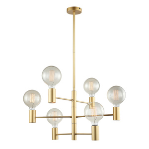 Italux mennyezeti lámpa 6xE27 aranysárga 62 cm MDM3339/6 GD small 1