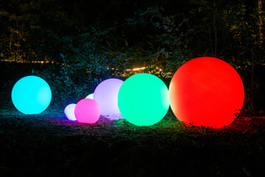 Kerti gömb lámpa Lunares Luna Ball RGBW 30/40/50 cm fehér UV-álló LBS304050ZRGB small 5